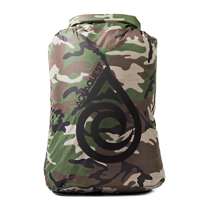 AquaQuest Rogue Dry Bag â€“ 20L Woodland Camo â€“ 100% Waterproof Roll Top â€“ Travel Waterproof Bag - Image 1
